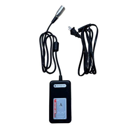 Electric wheelchair 203 model charger with compact design for fast and reliable battery charging.