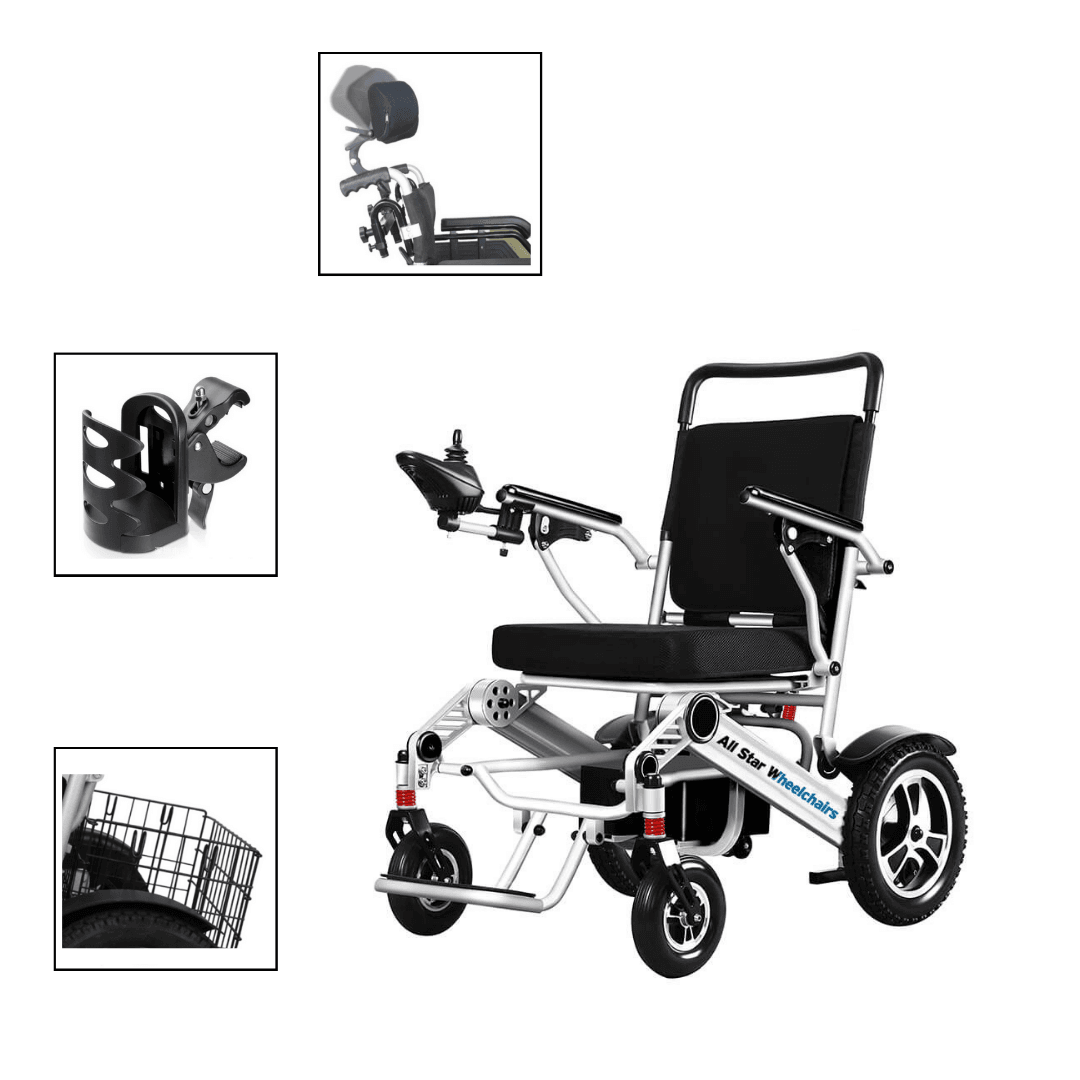 Electric wheelchair with Parts