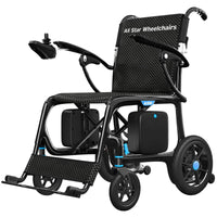 Ultra lightweight carbon fiber electric wheelchair with folding frame
