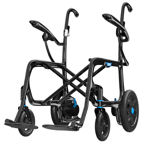 Electric wheelchair frame and structure without seat