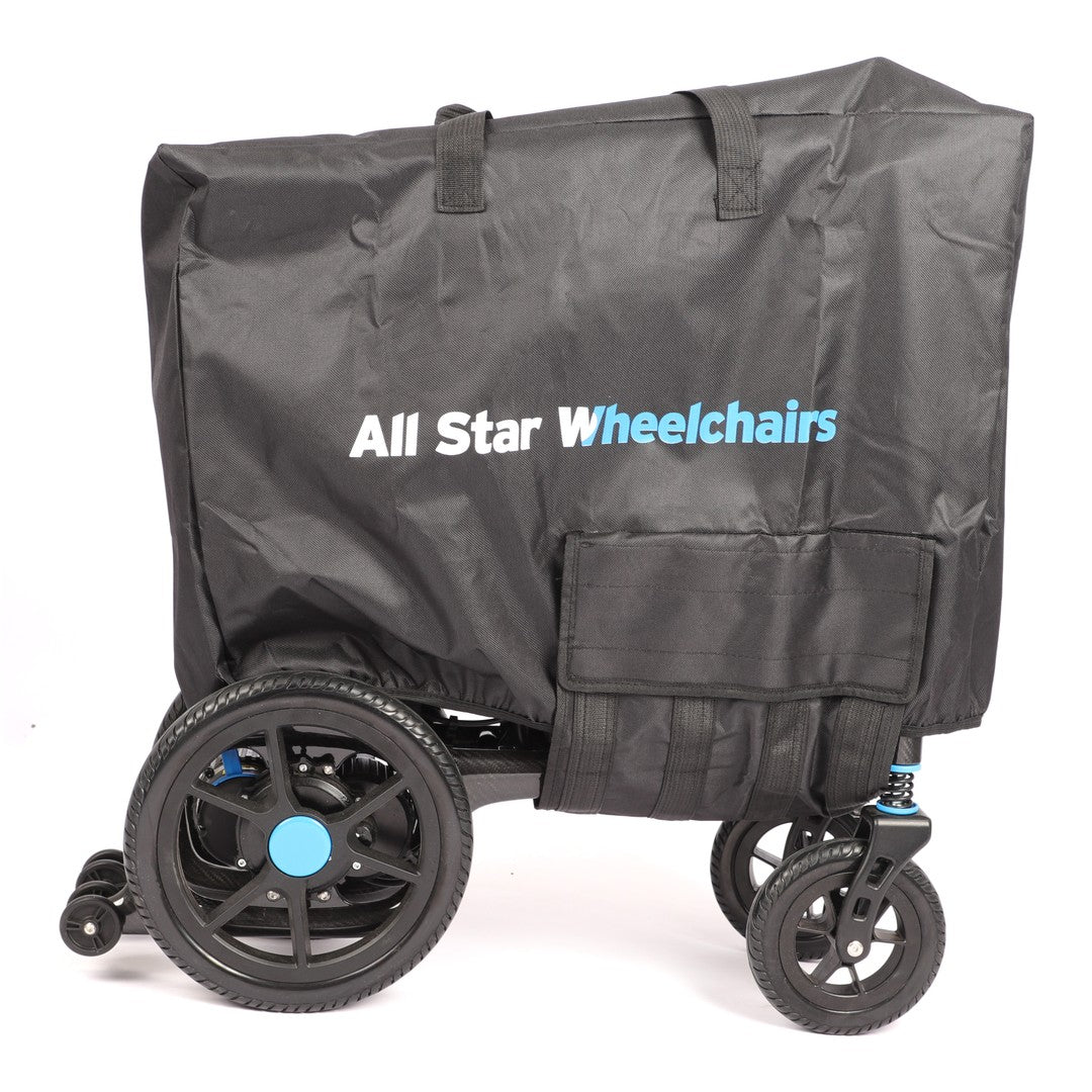 Protective travel carry bag for carbon fiber electric wheelchair
