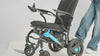 Carbon Atlas carbon fiber electric wheelchair: folding, joystick, LED headlight, flip-up armrest and driving