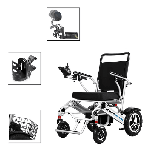 Electric wheelchair with Parts